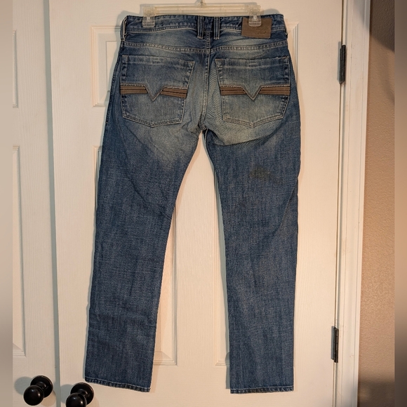 Diesel Zatiny Men's Button Fly Blue Jeans Size 30x30 - Picture 3 of 10